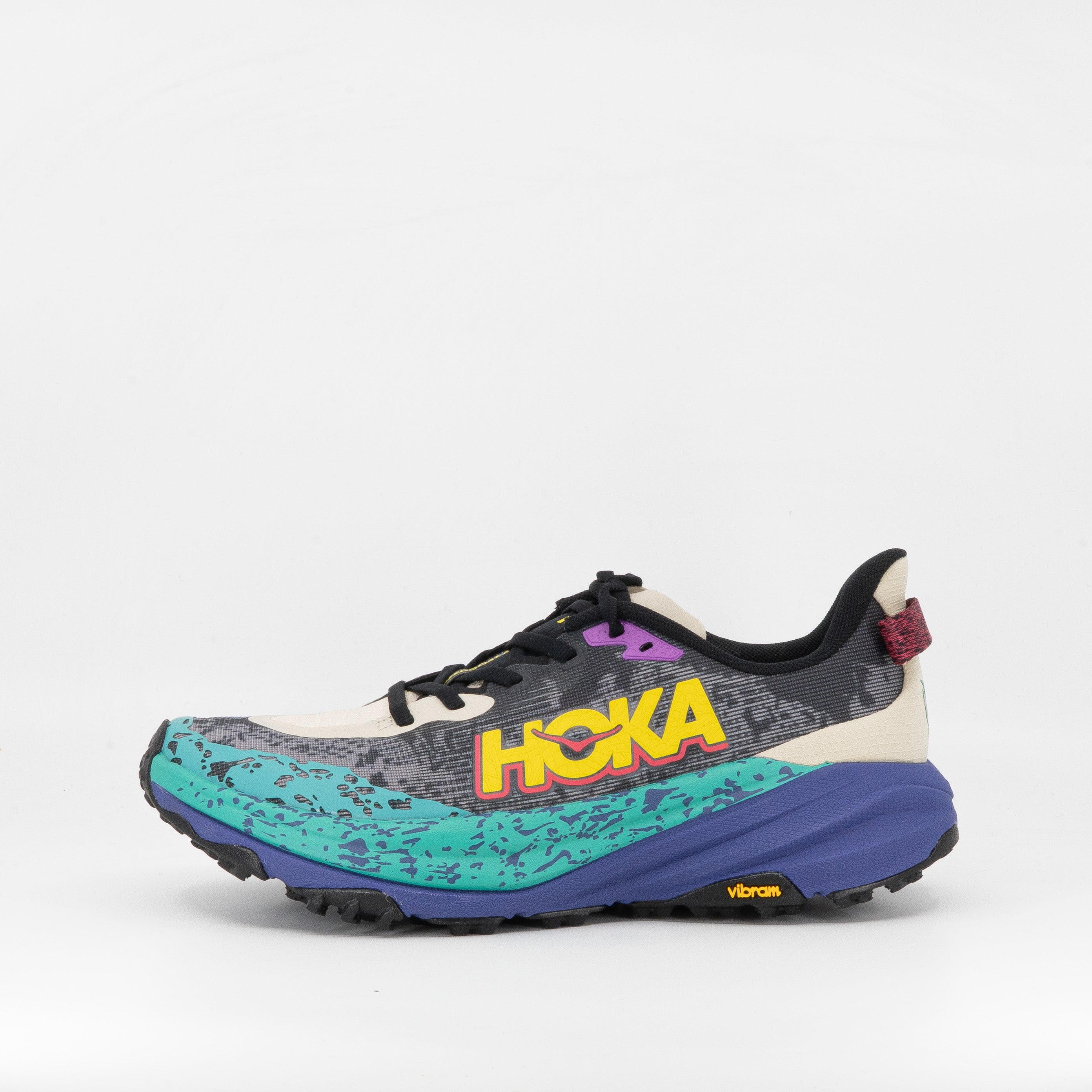 Hoka Speedgoat 6 (B Standard) Womens Oatmeal/Mountain Iris - Frontrunner Colombo